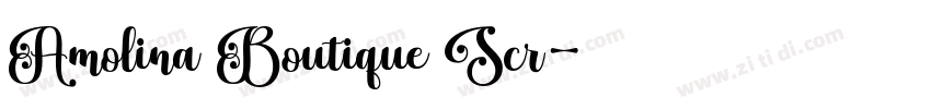 Amolina Boutique Scr字体转换